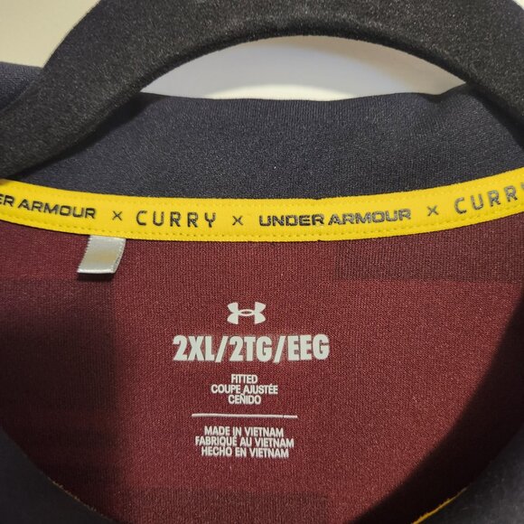 NWOT - Men's Under Armour X Curry Polo Shirt - Size 2XL - Picture 2 of 8